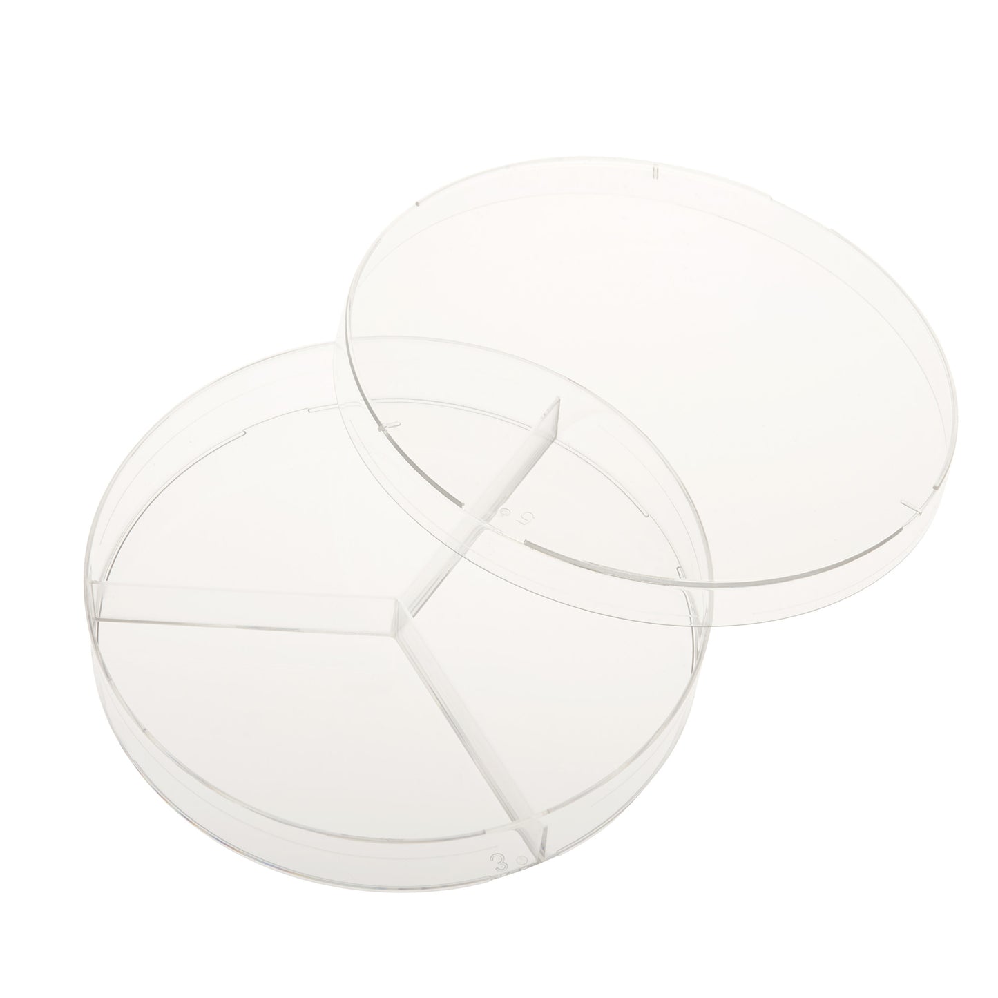 100mm x 15mm Petri Dish, 3 Compartments, Sterile