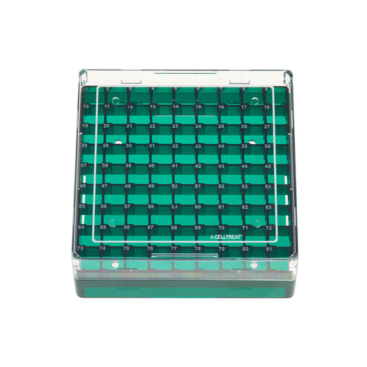 Storage Box, CF Cryogenic Vial, 81 Place, Polycarbonate, Non-sterile