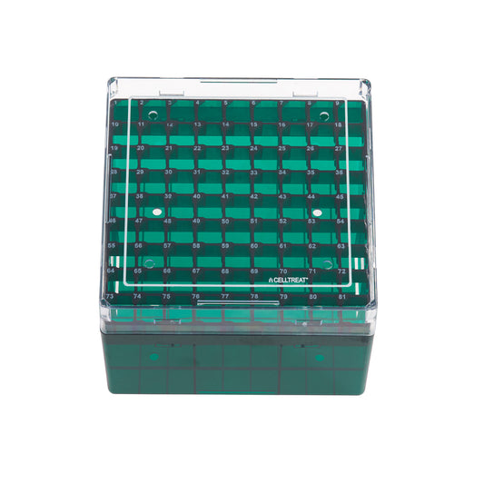 Deep Storage Box, CF Cryogenic Vial, 81 Place, Polycarbonate, Non-sterile