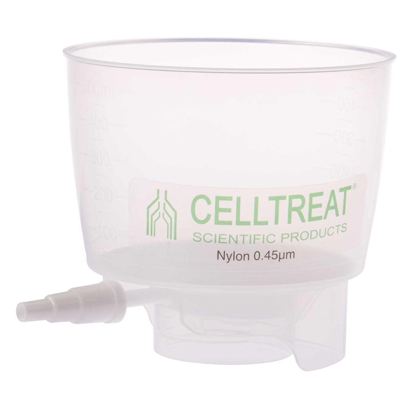 500mL Polypropylene Bottle Top Filter, Nylon Filter Material, 0.45?m, 90mm, Non-sterile