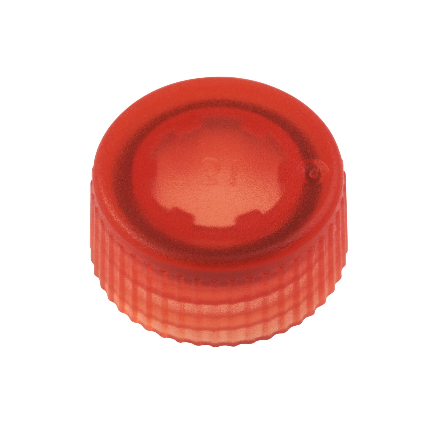 CAP ONLY, Screw Top Micro Tube Cap, O-Ring, Translucent, Orange, Non-sterile