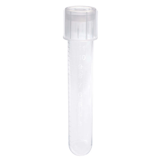 14mL Culture Tube and Dual Cap, PS, Sterile