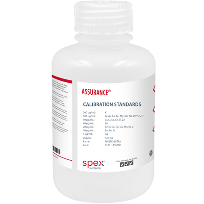 Calibration Standards without Mercury for AA & ICP, 125 mL