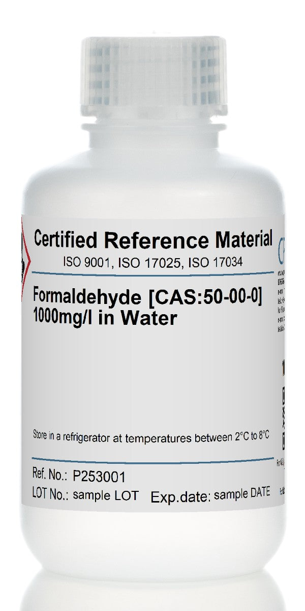 Formaldehyde [CAS:50-00-0] 1000mg/l in Water