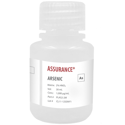 Arsenic, 1,000 µg/mL, for AA and ICP, 30 mL