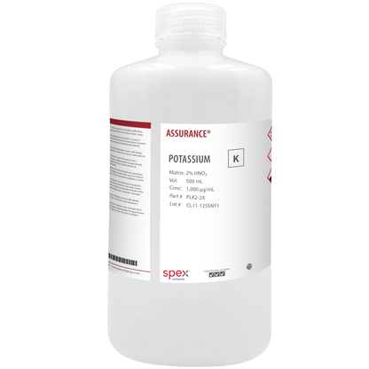 Potassium, 1,000 µg/mL, for AA and ICP, 500 mL