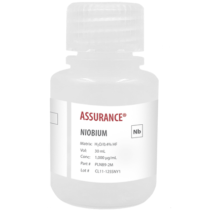 Niobium, 1,000 µg/mL, for AA and ICP, 30 mL
