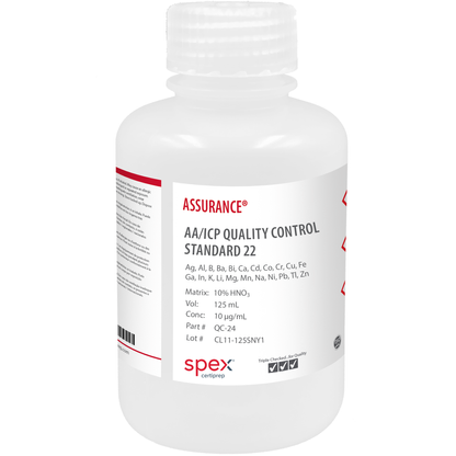 Quality Control Standard 24, 10 µg/mL (10 ppm) for AA & ICP, 125 mL