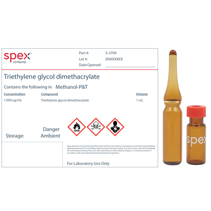 Triethylene glycol dimethacrylate, 1,000 &micro;g/mL Organic Standard, 1 mL