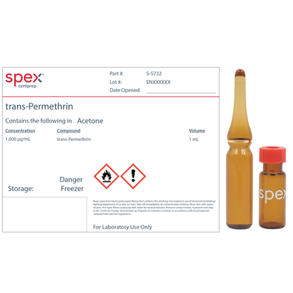 trans-Permethrin, 1,000 &micro;g/mL Organic Standard, 1 mL
