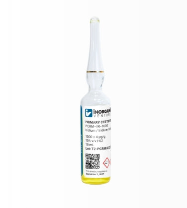 1000 ug/g Ir solution standard in 10% v/v HCl 5x10ML AMPOULES