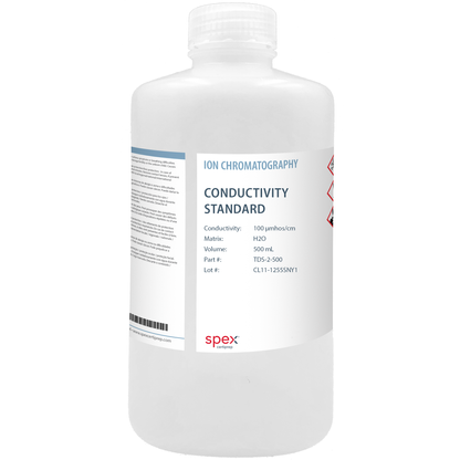 Conductivity Standard, Total Dissolved Solids as Potassium Chloride, 100 µmhos, 500 mL