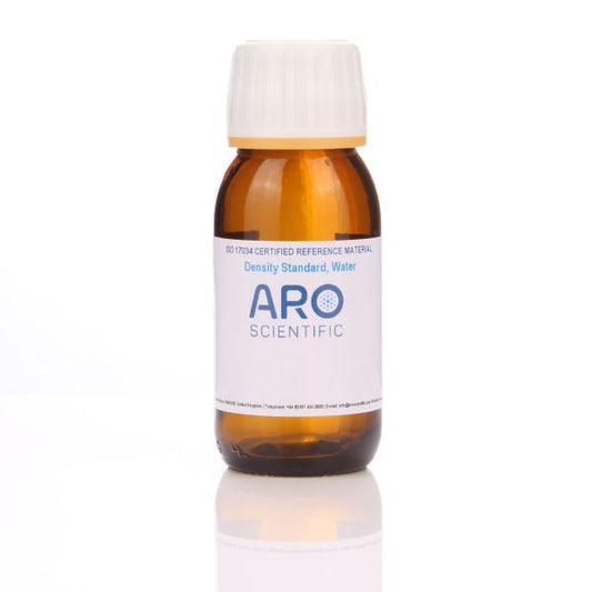 Analytical Water Density Standard, Density Values at 15 °C, 20 °C & 25 °C