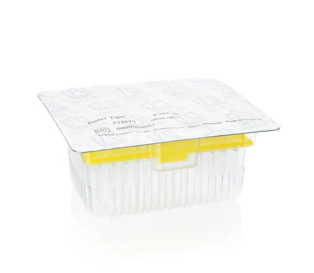 Filter tips, racked, TipBox, 5 - 100 µl, BIO-CERT® LIQUID HANDLING QUALITY, sterile, PP, filter PE, colorless