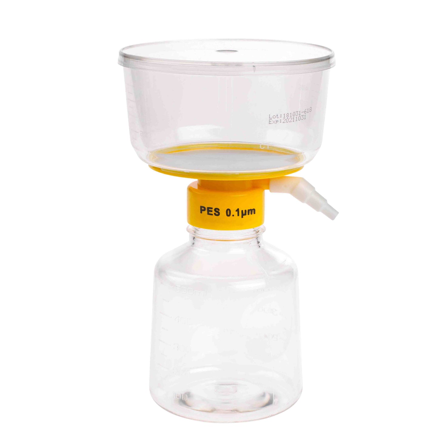 500mL Filter System, PES Filter Material, 0.10?m, 90mm, Sterile