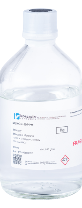10ug/mL MERCURY HNO3 500mL