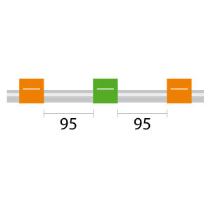 Finaprep flared 3-stop PVC Orange-Green Pump Tubing