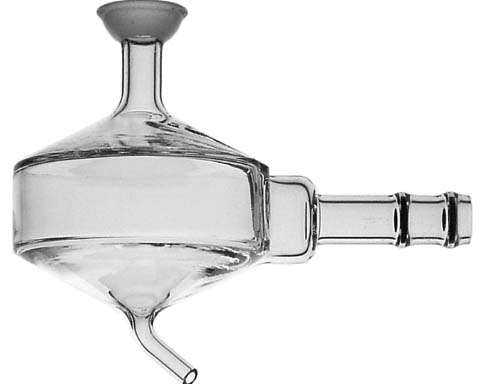 Spray Chamber - Pyrex -  Cyclonic - Pump Drain