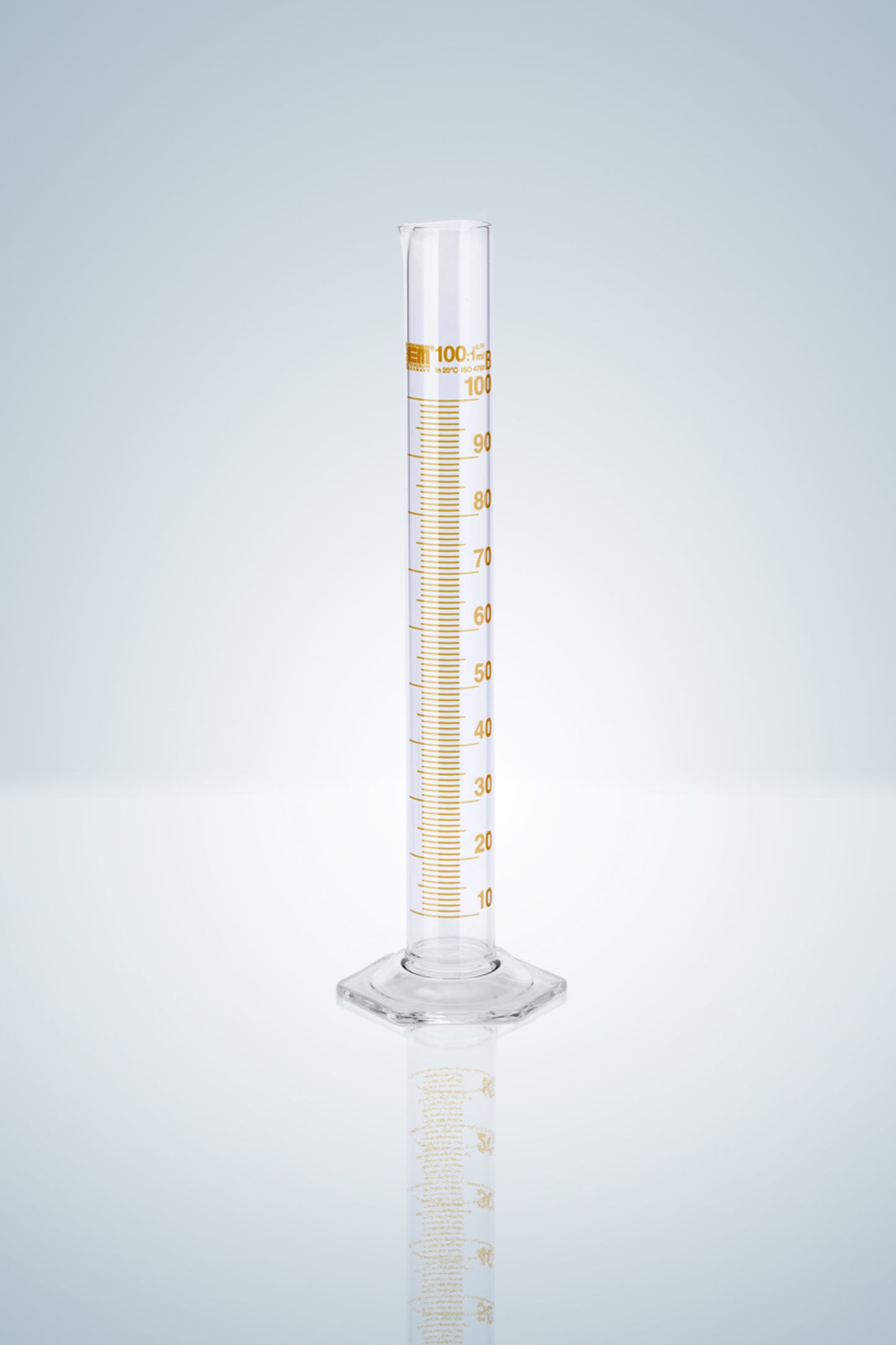 Measuring cylin. DURAN&reg;,cl.B, amber grad
