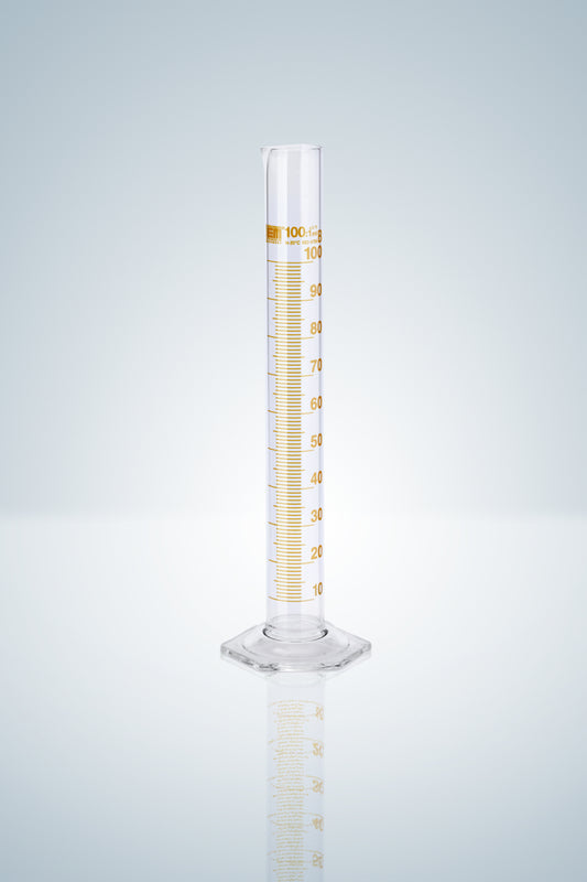 Measuring cylin. DURAN&reg;,cl.B, amber grad