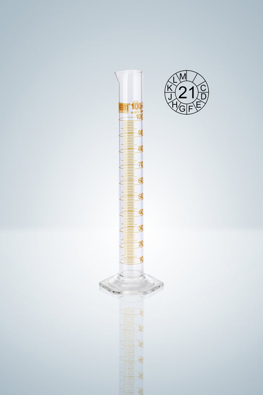 Measuring cylin. DURAN&reg;,cl.A, amber grad