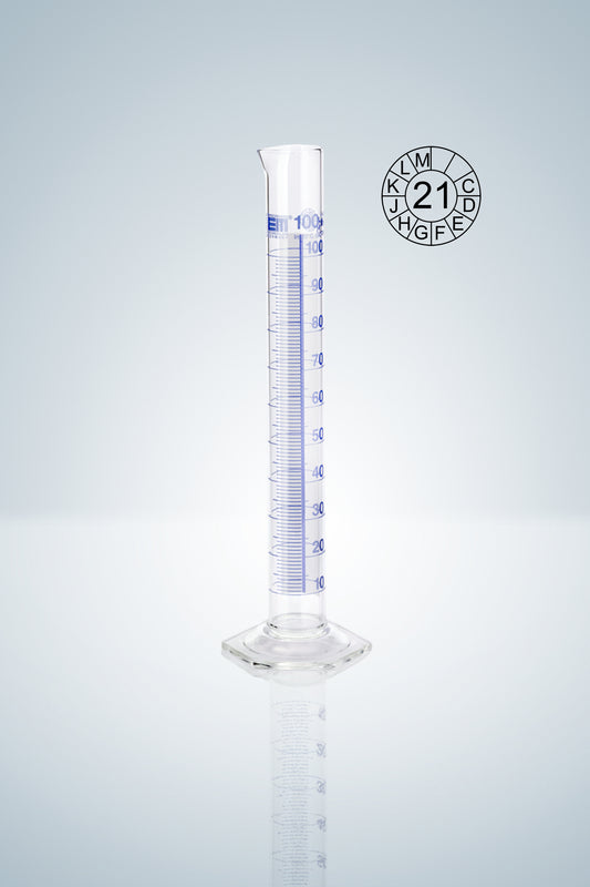 Measuring cylin. DURAN&reg;, cl.A, blue grad