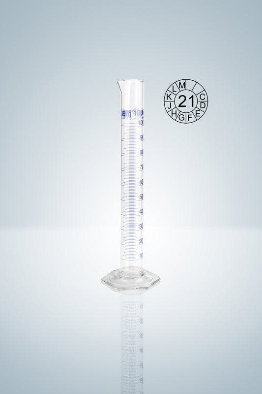 Measuring cylin. DURAN&reg;, cl.A, blue grad