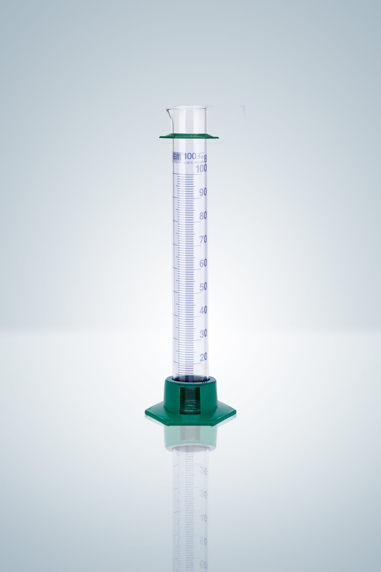 Measuring cylin. DURAN&reg;, cl.B, blue grad