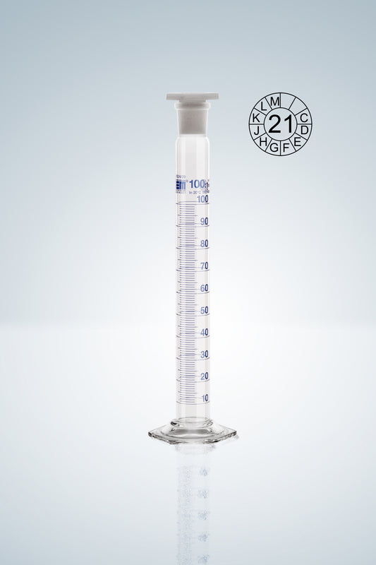 Measuring cylin. DURAN&reg;, cl.A, blue grad