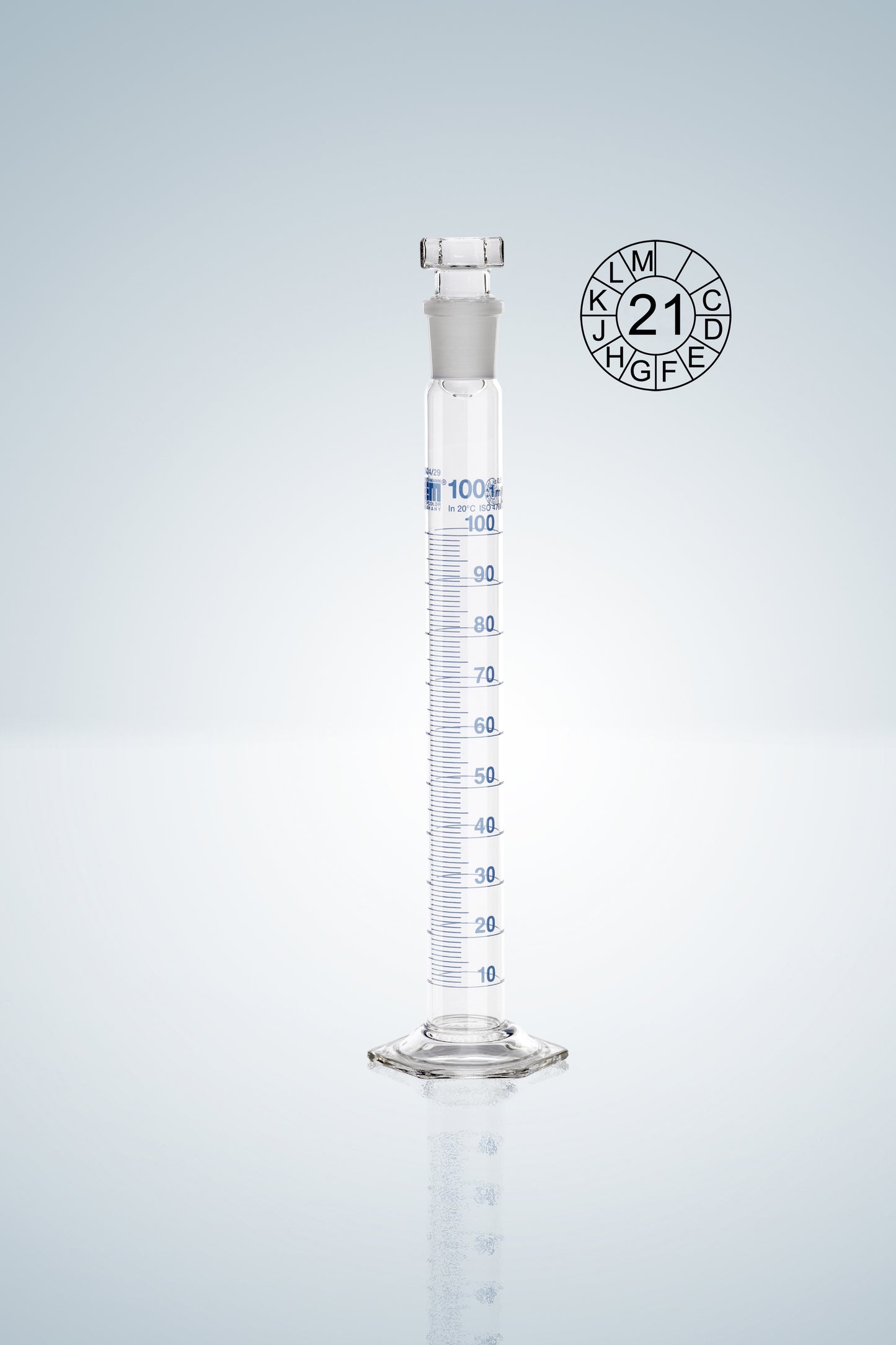 Measuring cylin. DURAN&reg;, cl.A, blue grad