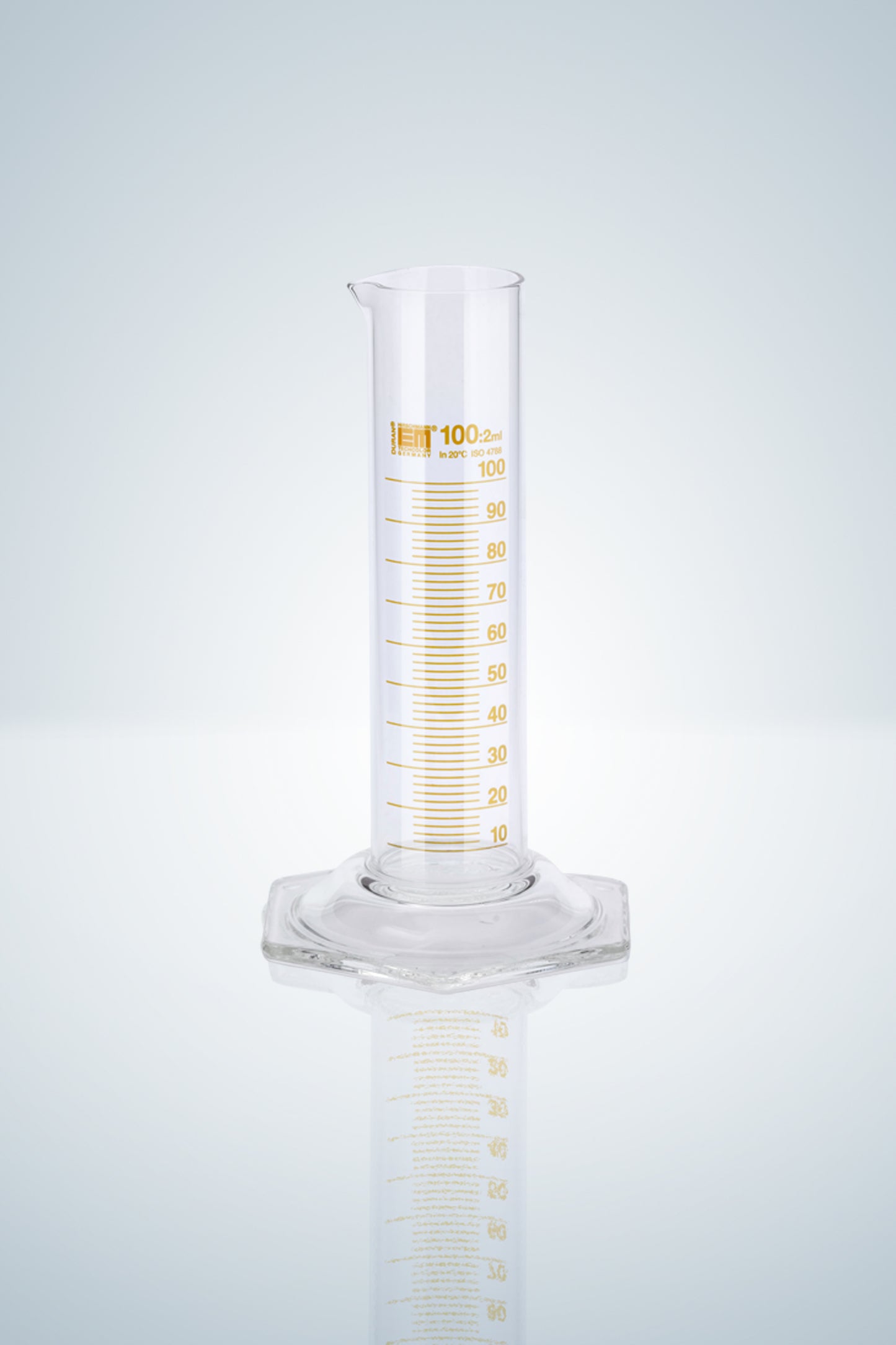 Measuring cylin. DURAN&reg;,cl.B, amber grad