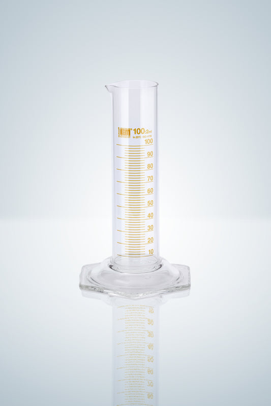 Measuring cylin. DURAN&reg;,cl.B, amber grad