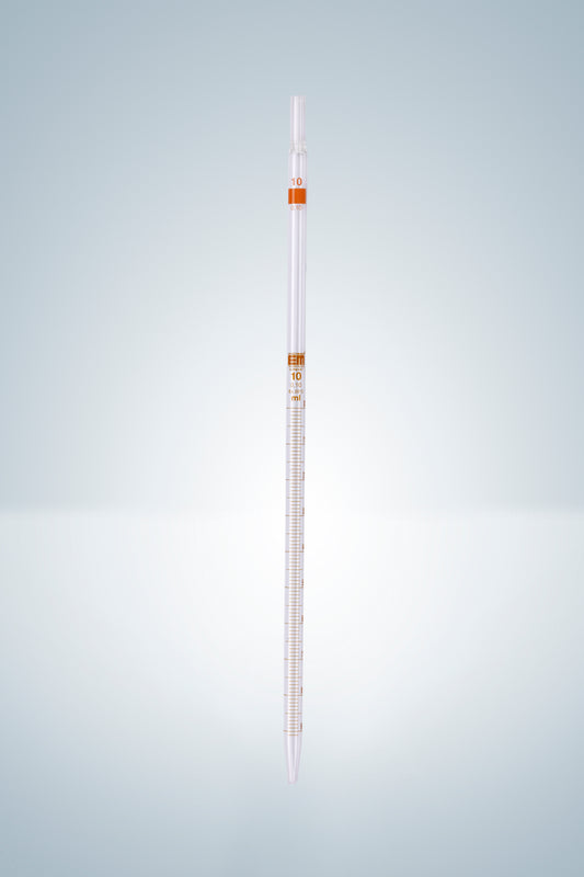 Grad. pipettes, amber grad., wide op.