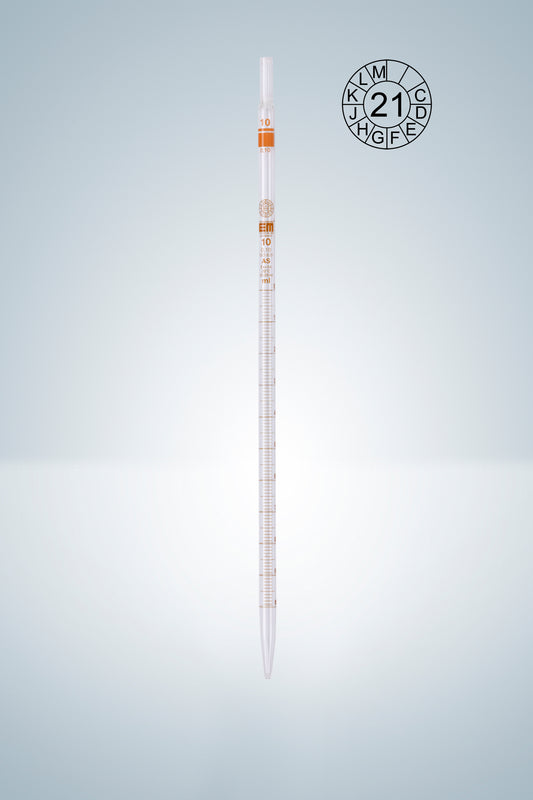 Graduated pipettes, cl. AS, amber grad.