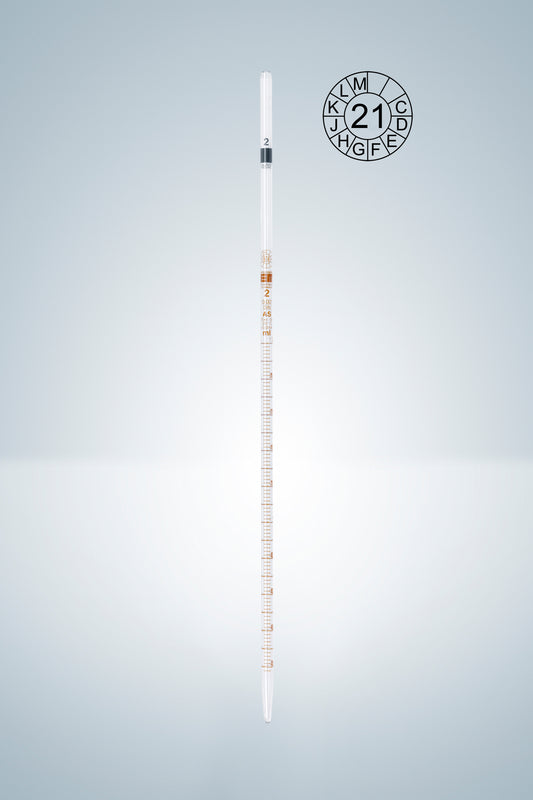 Graduated pipettes, cl. AS, amber grad.