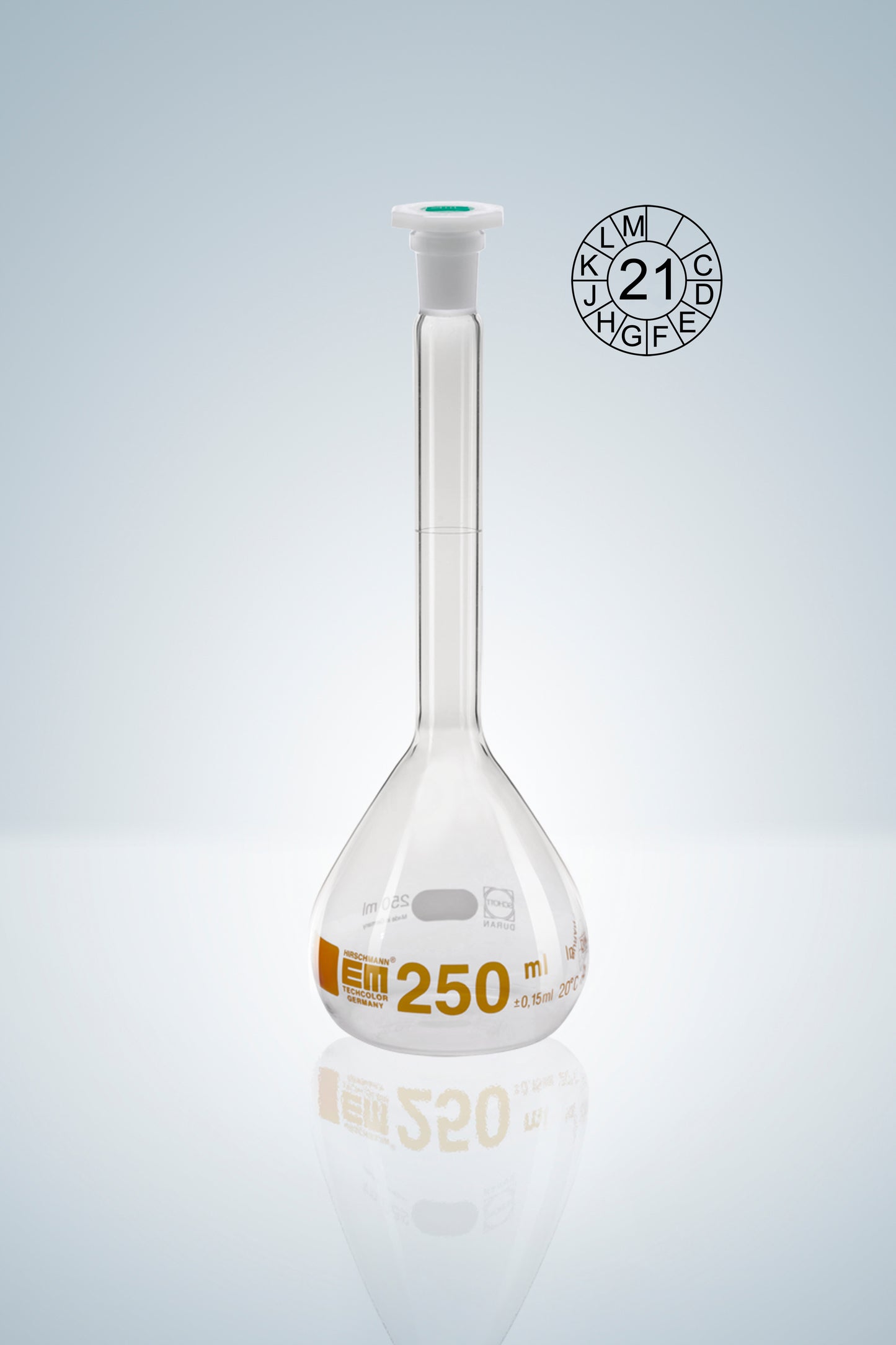 Volumetr. flask DURAN&reg;,cl.A, amber stain 
