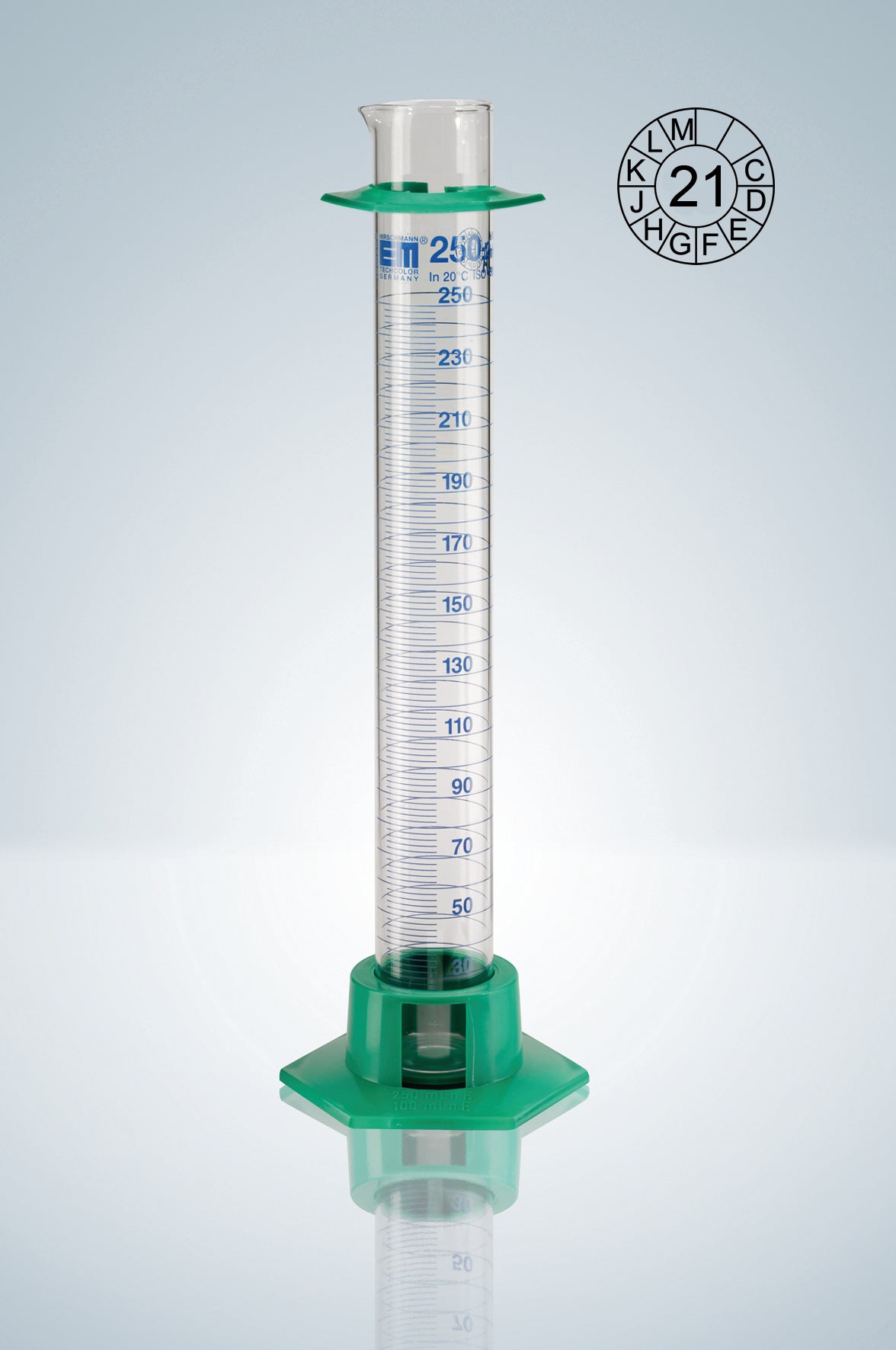 Measuring cylin. DURAN&reg;, cl.A, blue grad