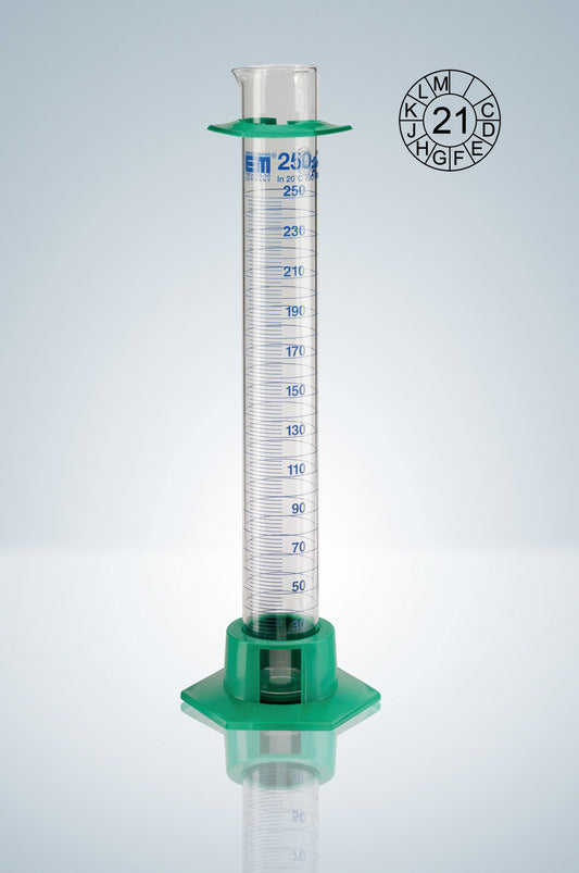 Measuring cylin. DURAN&reg;, cl.A, blue grad