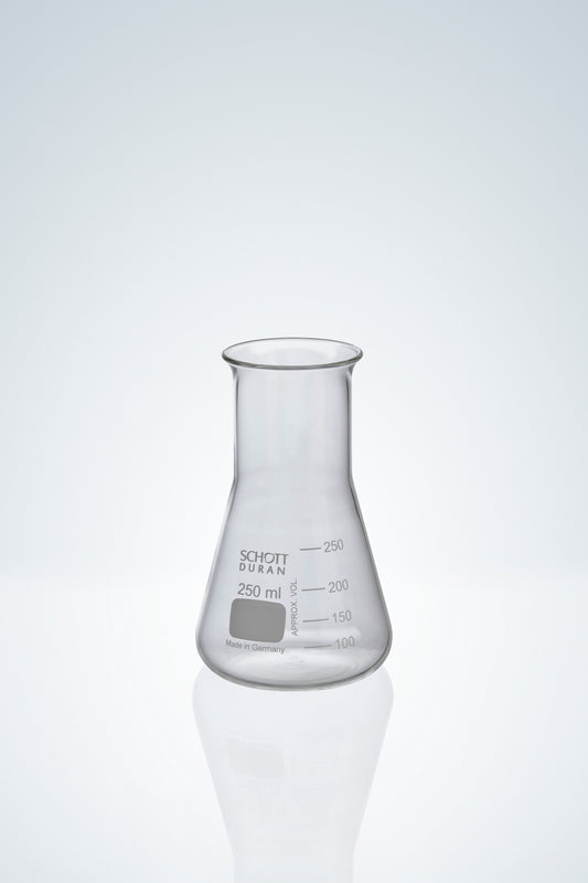 Erlenmeyer flasks DURAN&reg;, white grad.