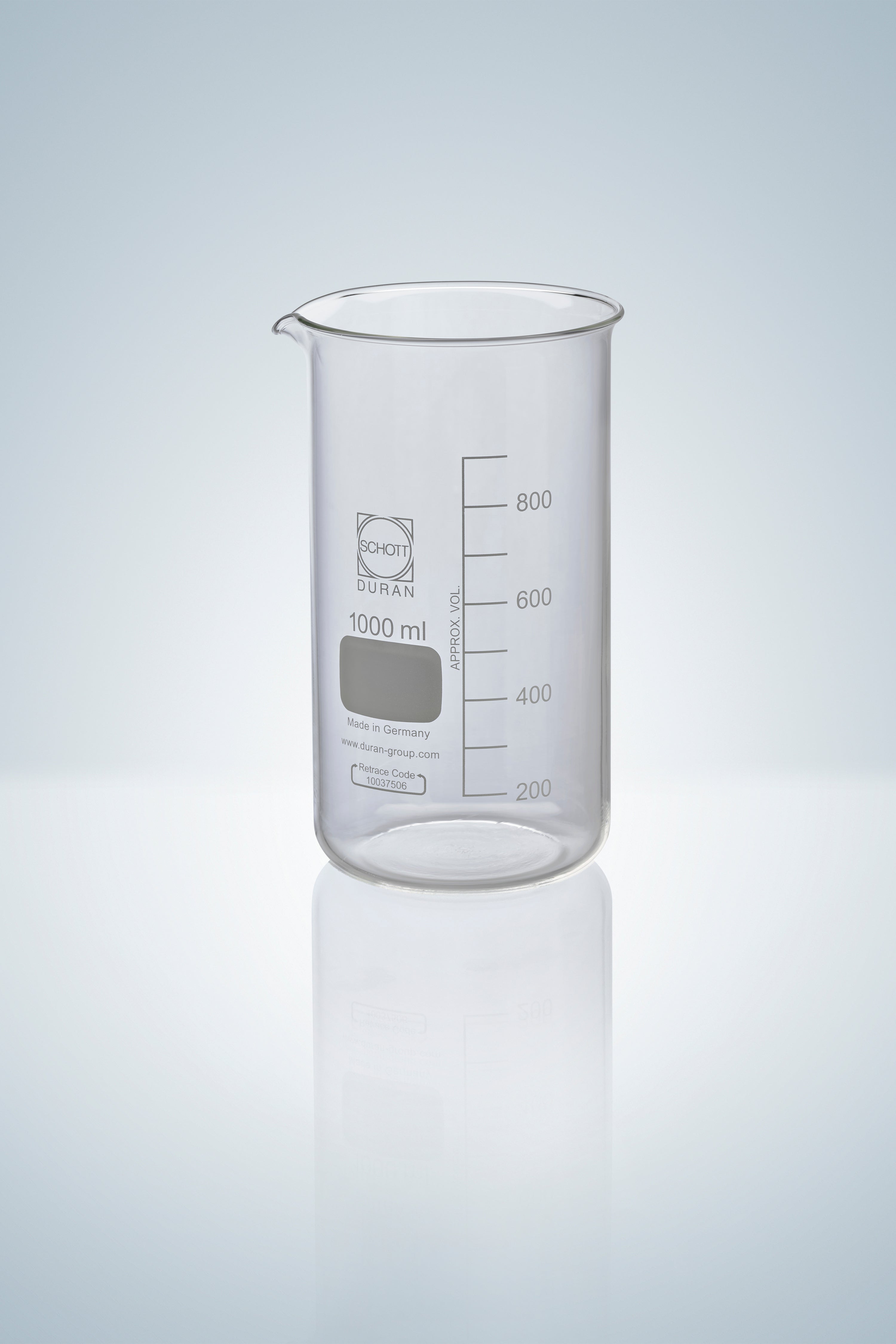 Beakers DURAN®, tall form, white grad.– ESSLAB