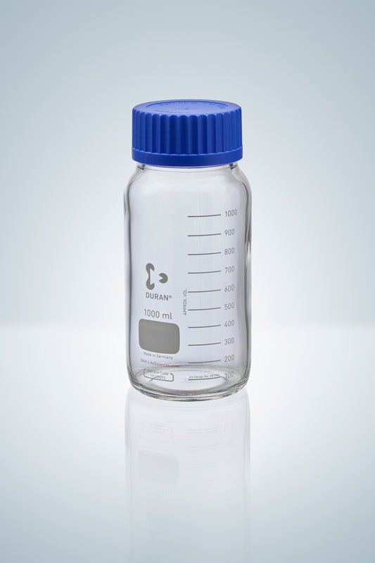 Glass bottles DURAN&reg;, clear glass