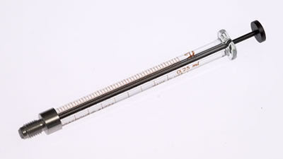 Hamilton 250 µL, Model 1725 C Syringe, 1/4-28 Threads