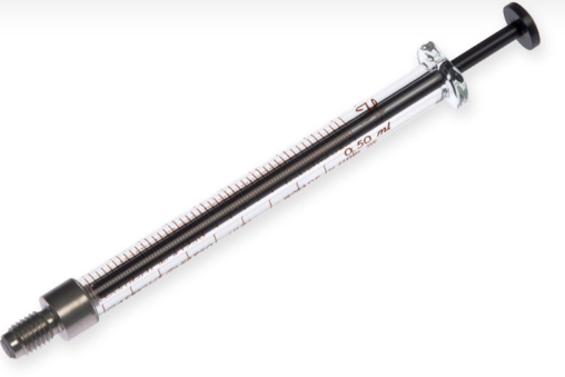 Hamilton 500 µL C SYR, 1/4-28 Threads
