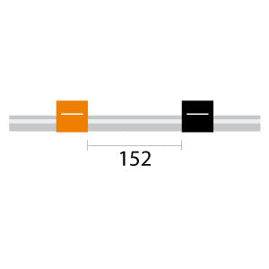 Finaprep Flared 2-Stop PVC Orange-Black Pump Tubing