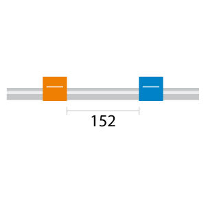 Finaprep flared 2-Stop PVC Orange-Blue Pump Tubing