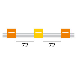 Finaprep flared 3-stop PVC Orange-Yellow Pump Tubing