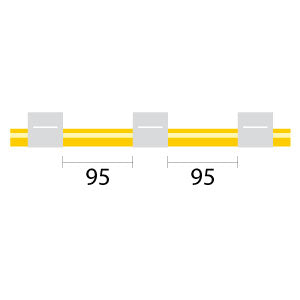 Finaprep flared 3-stop Solva White-White Pump Tubing (95mm between stops)