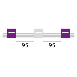 Finaprep 3-Stop Solva Purple-White Pump Tubing (95mm between stops)