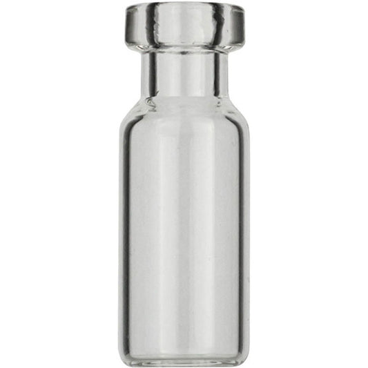 Crimp neck vial, N 11, 11.6x32.0 mm, 2 mL, small opening, flat bottom, clear