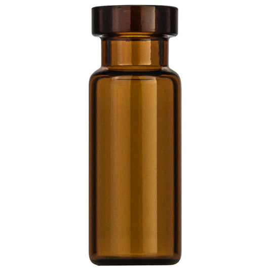 Crimp neck vial, N 11, 11.6x32.0 mm, 2 mL, flat bottom, amber